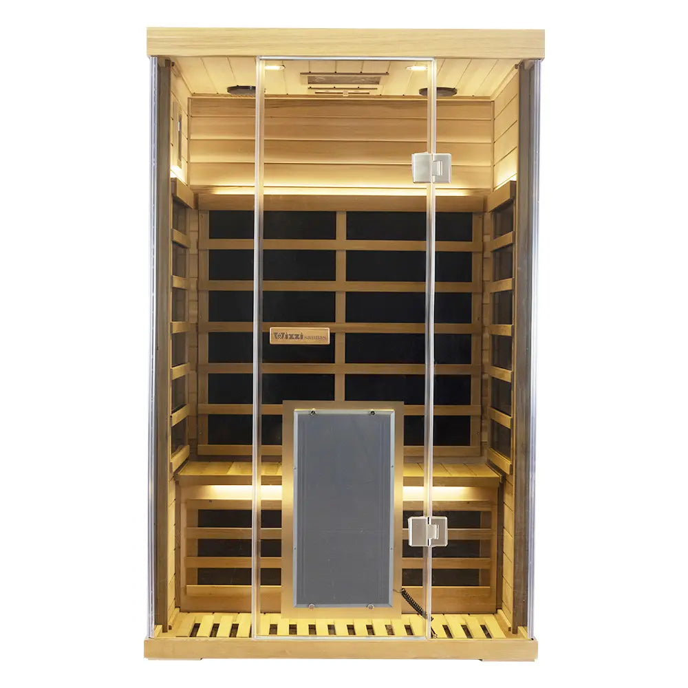 SR02 2-person red cedar full-spectrum infrared sauna