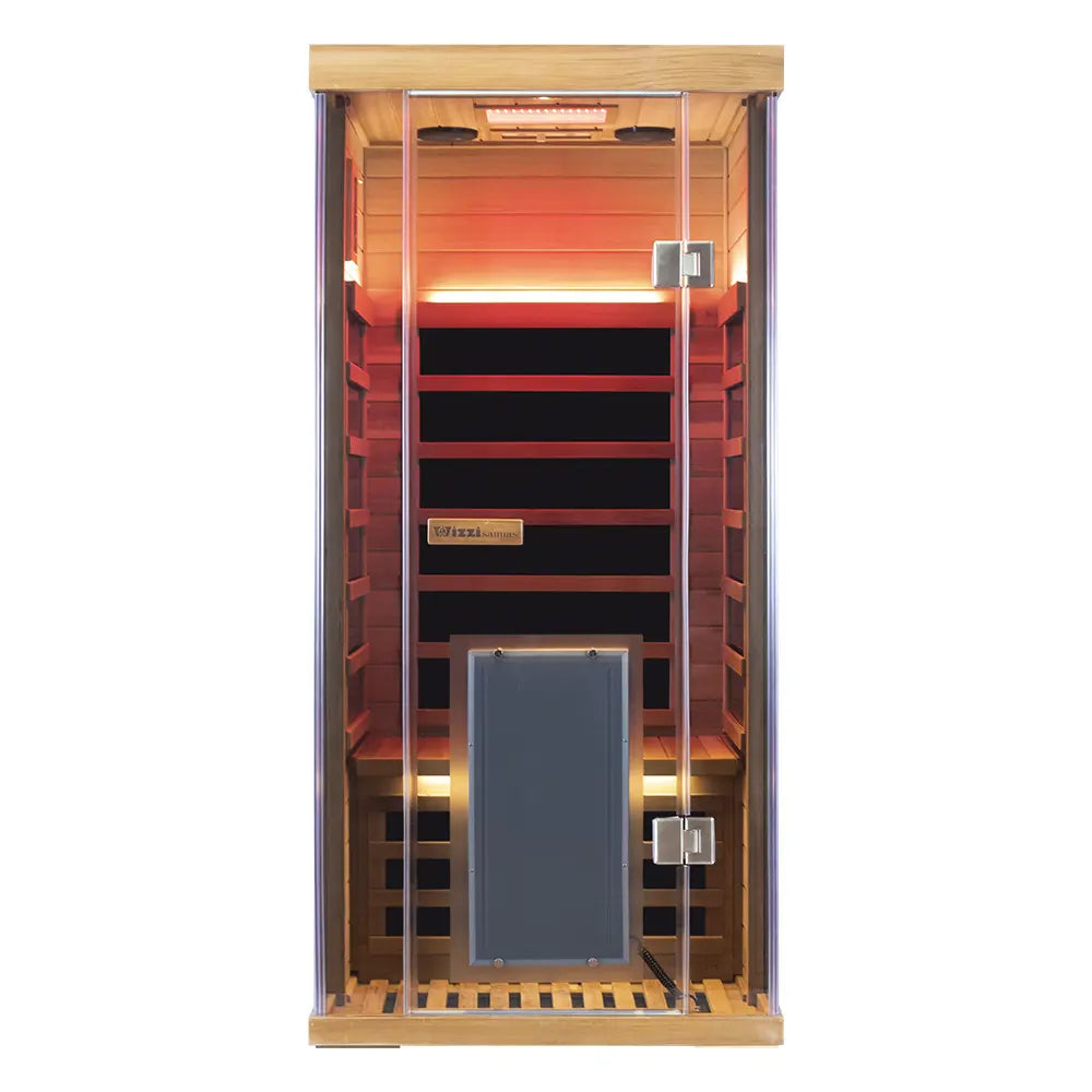 SR01 1-person red cedar full-spectrum infrared sauna
