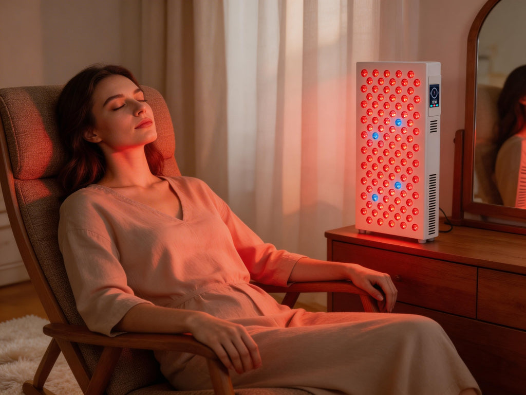 SunGlow EW500 PLUS Light Therapy Panel – 8 Wavelengths, Smart Touch Screen, 145 mW/cm²