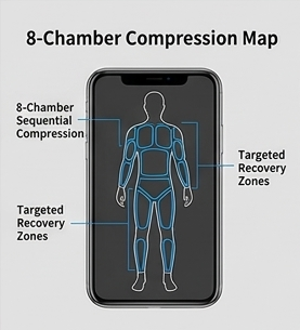 Think Heal Air Compression Recovery Set — Full-Arm Garment + Main Unit