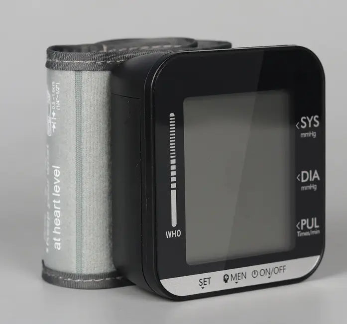 Wrist Blood Pressure Monitor - Fully Automatic Digital BP Monitor with Voice Announcement & LCD Display