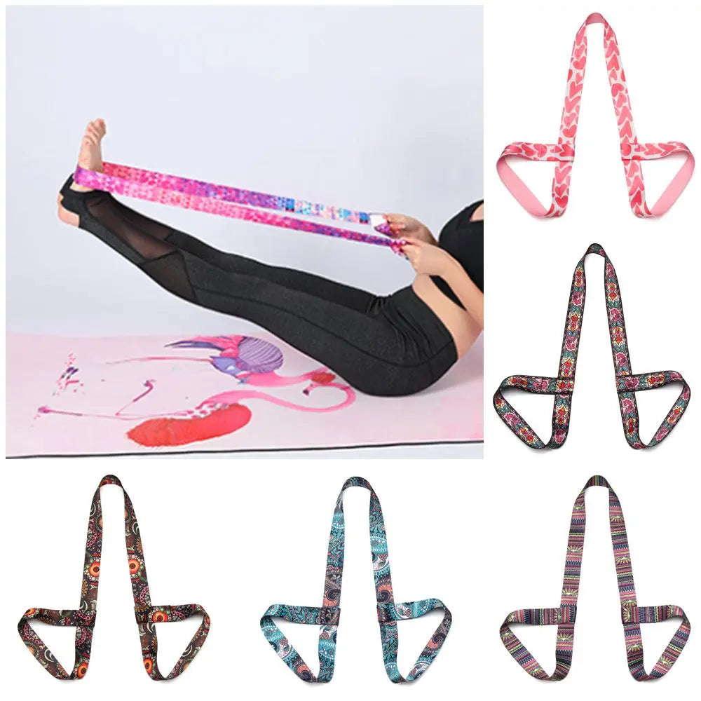 Yoga Mat Strap Belt Adjustable Sports Sling Shoulder Carry Strap Belt Exercise Stretch Fitness Equiment Elastic Yoga Belt Hot