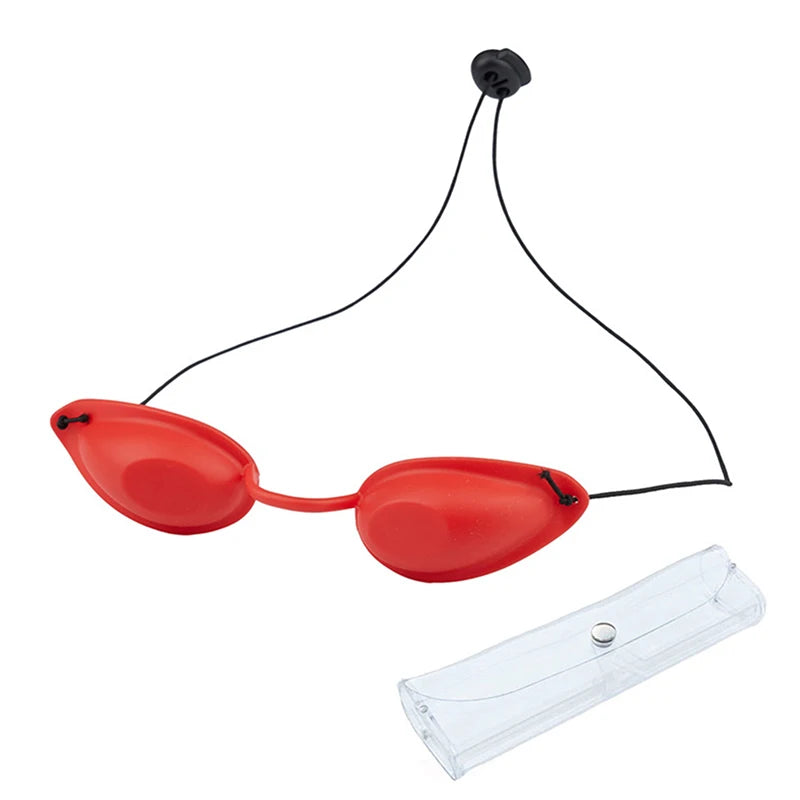 Laser Protective Glasses Soft Beauty Eye Mask For IPL Laser LED UV Photon Beauty Red Light Therapy Adjustable Sunbed Supplies