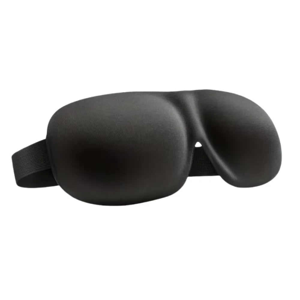 3D Contoured Sleep Mask, 100% Light Blocking Eye Mask, Ultra-Soft Skin-Friendly & Breathable Eye Cover for Rest, Travel, Yoga