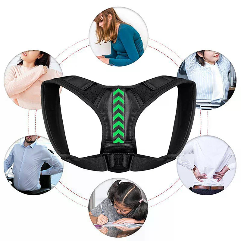 Adjustable Back Shoulder Posture Corrector Belt Clavicle Spine Support Reshape Your Body Home Office Sport Upper Back Neck Brace