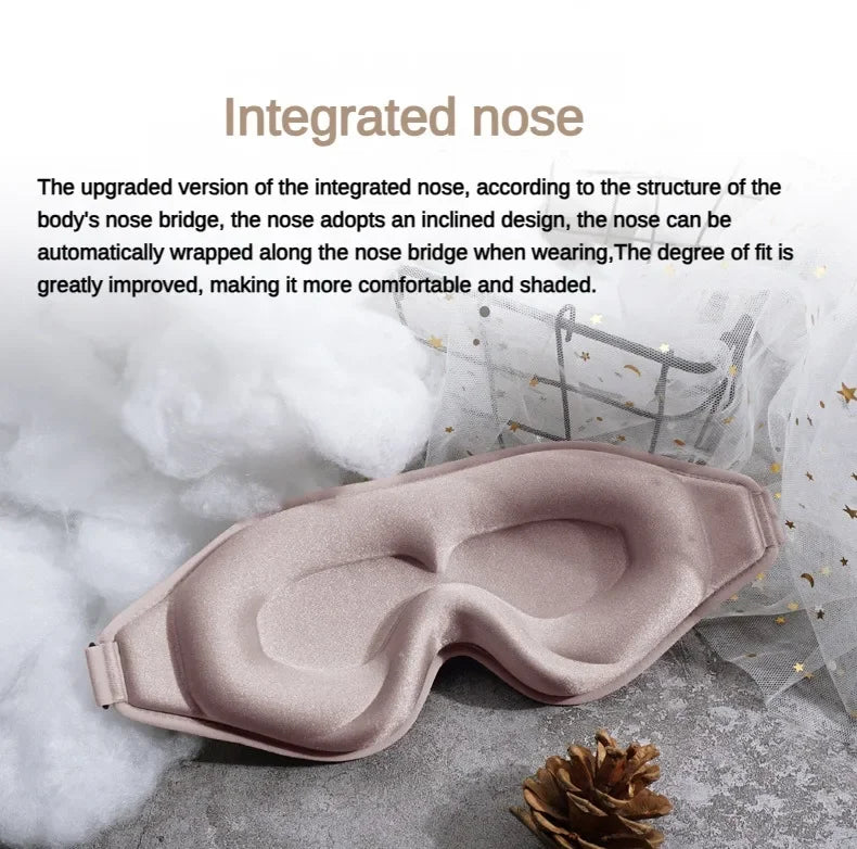 3D Sleeping Mask Memory Foam Block Out Light Sleep Mask Eye Shade Blindfold for Eye Sleep Masker Sleeping Aid Face Mask Eyepatch