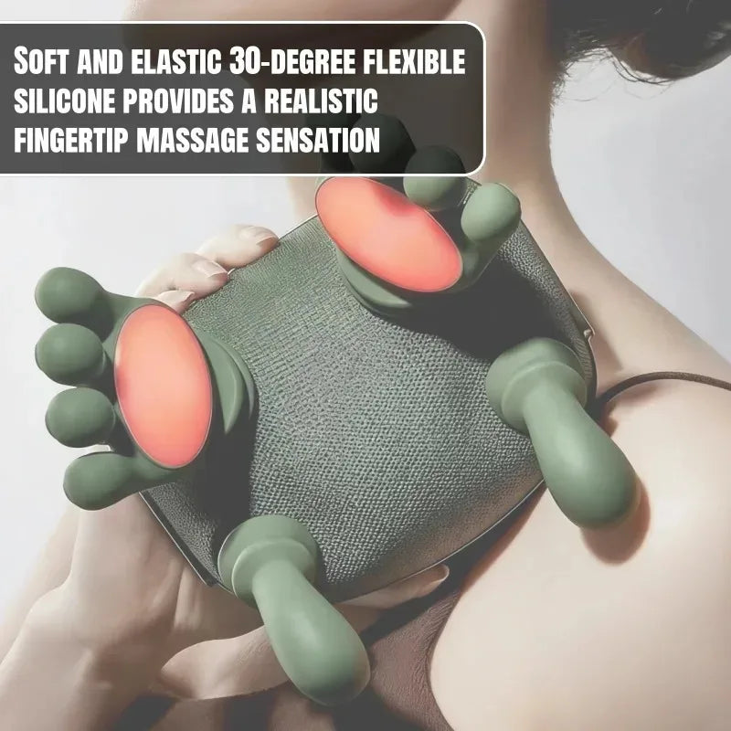 Electric Neck Massager with Finger Pressure Deep Kneading for Neck Back And Shoulder Muscle Relaxation