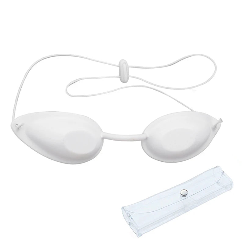 Laser Protective Glasses Soft Beauty Eye Mask For IPL Laser LED UV Photon Beauty Red Light Therapy Adjustable Sunbed Supplies