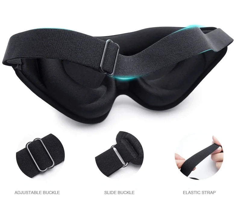 3D Sleeping Mask Memory Foam Block Out Light Sleep Mask Eye Shade Blindfold for Eye Sleep Masker Sleeping Aid Face Mask Eyepatch