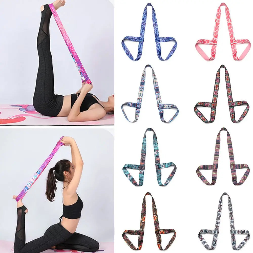 Yoga Mat Strap Belt Adjustable Sports Sling Shoulder Carry Strap Belt Exercise Stretch Fitness Equiment Elastic Yoga Belt Hot