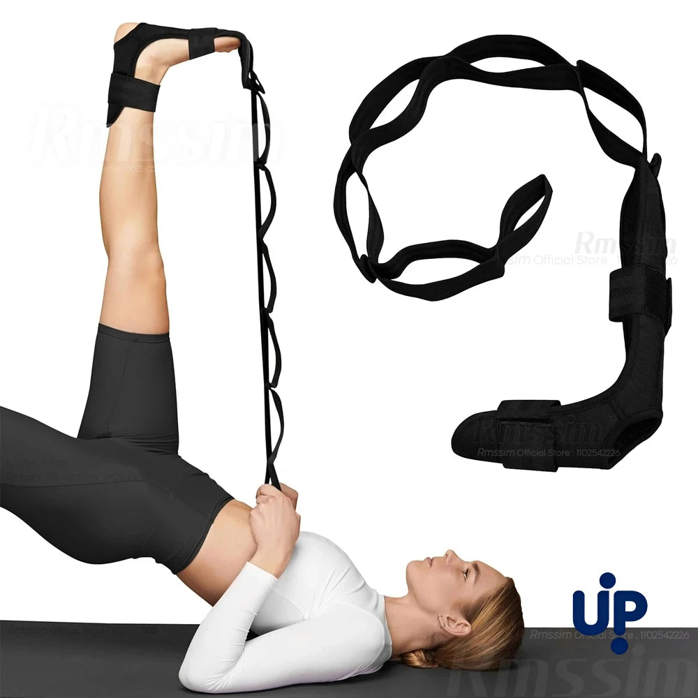 Yoga stretching belt, segmented stretching belt, 7-level adjustable stretching belt for yoga exercise and training