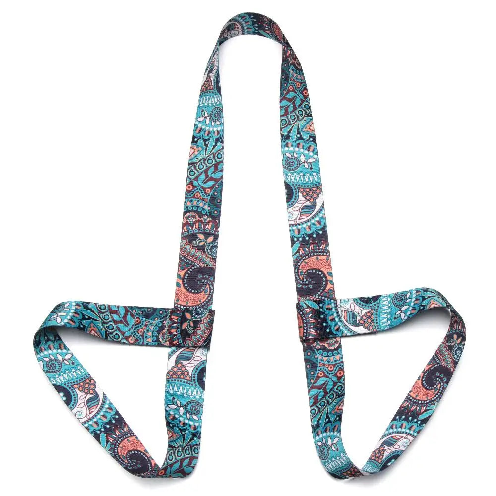 Yoga Mat Strap Belt Adjustable Sports Sling Shoulder Carry Strap Belt Exercise Stretch Fitness Equiment Elastic Yoga Belt Hot