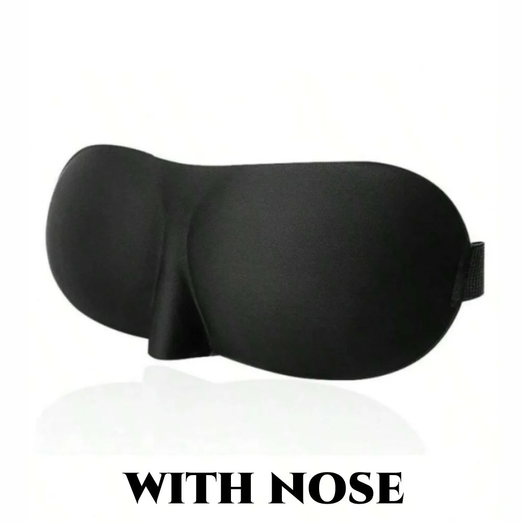 3D Contoured Sleep Mask, 100% Light Blocking Eye Mask, Ultra-Soft Skin-Friendly & Breathable Eye Cover for Rest, Travel, Yoga
