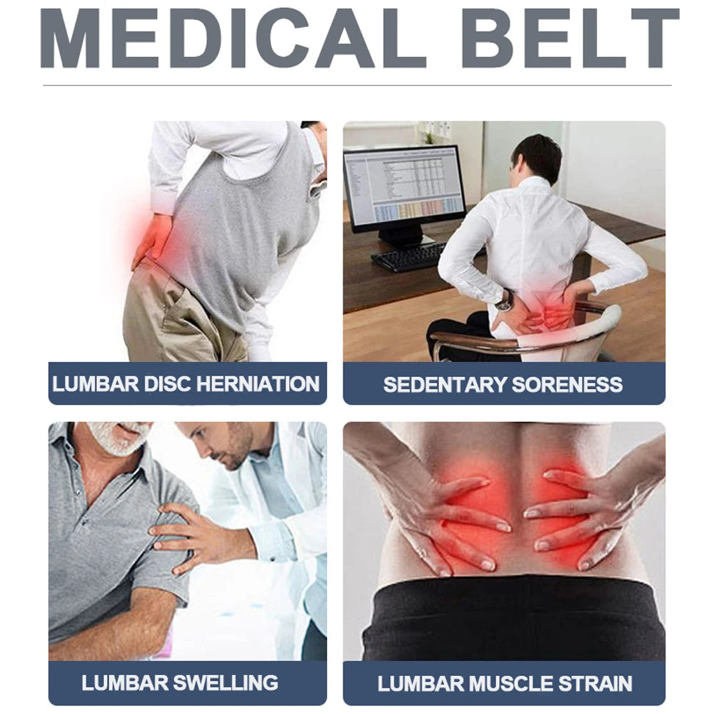Back Brace for Lower Back Pain Relief - Lumbar Support Belt with Adjustable Pulley System,Bionic Spine Design -  for Men &Women