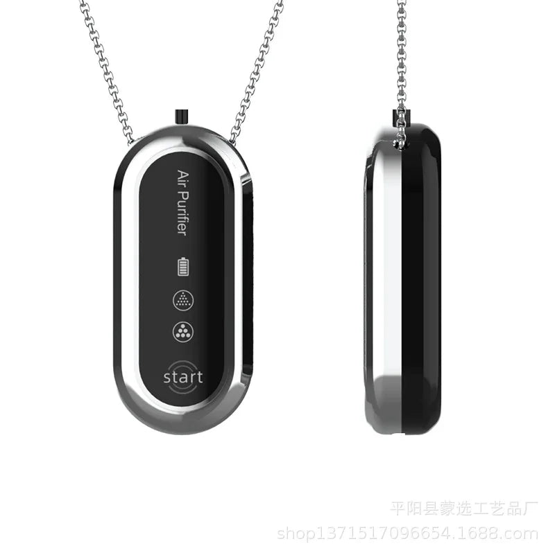 Neck-Hung Air Purifier Portable Travel Business Trip Air Cleaner for On-the-Go Fresh Air Purification