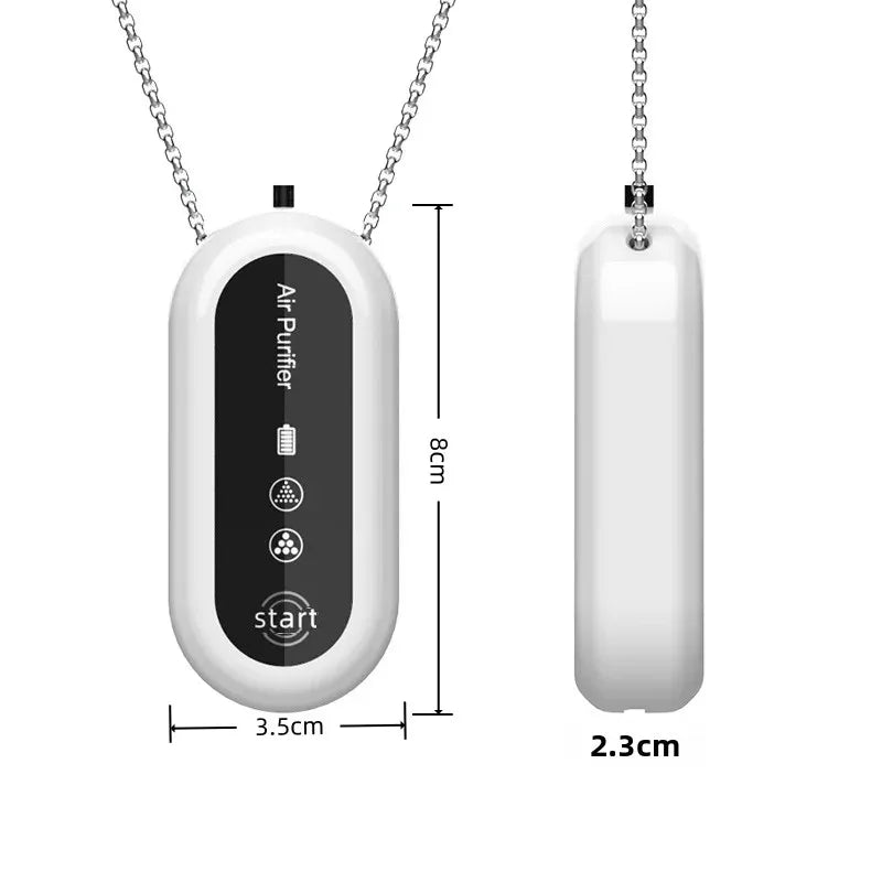 Neck-Hung Air Purifier Portable Travel Business Trip Air Cleaner for On-the-Go Fresh Air Purification