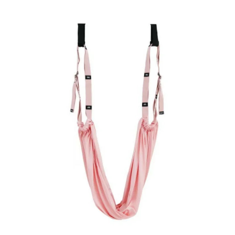 Yoga Stretch Strap Aerial Pilates Fitness Training Band Women Hammock Stretch Trainer with Door Anchor Gym Belt for Home Gym Use