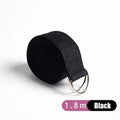1.8mx3.8cm  Yoga Strap for Stretching Cotton Yoga Belt with Adjustable Metal D-Ring Buckle Stretch Band for Fitness Pilate
