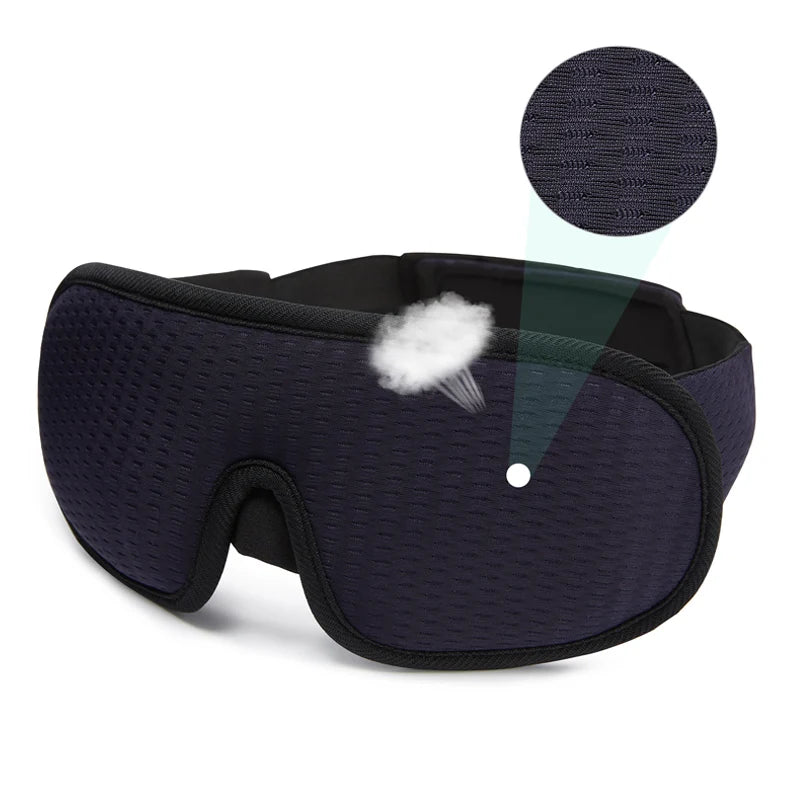 New Brand 3D Sleeping Mask Block Out Light Sleep Mask For Eyes Slaapmasker Eye Shade Blindfold Sleeping Aid Face Mask Eyepatch