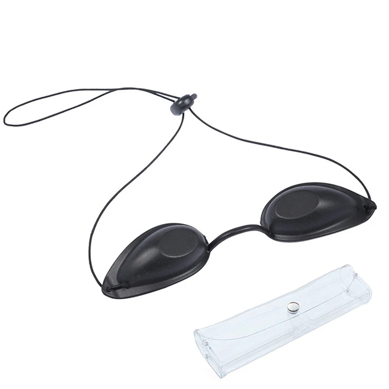 Laser Protective Glasses Soft Beauty Eye Mask For IPL Laser LED UV Photon Beauty Red Light Therapy Adjustable Sunbed Supplies