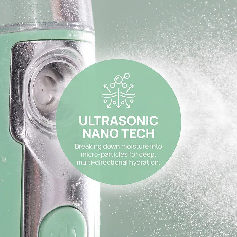 Nano Mist Sprayer, Ultrasonic Eye Moisturizer with Warm Compress Massage, 3-Second Auto Shut-Off, Type-C ,for Dry Eye Relief