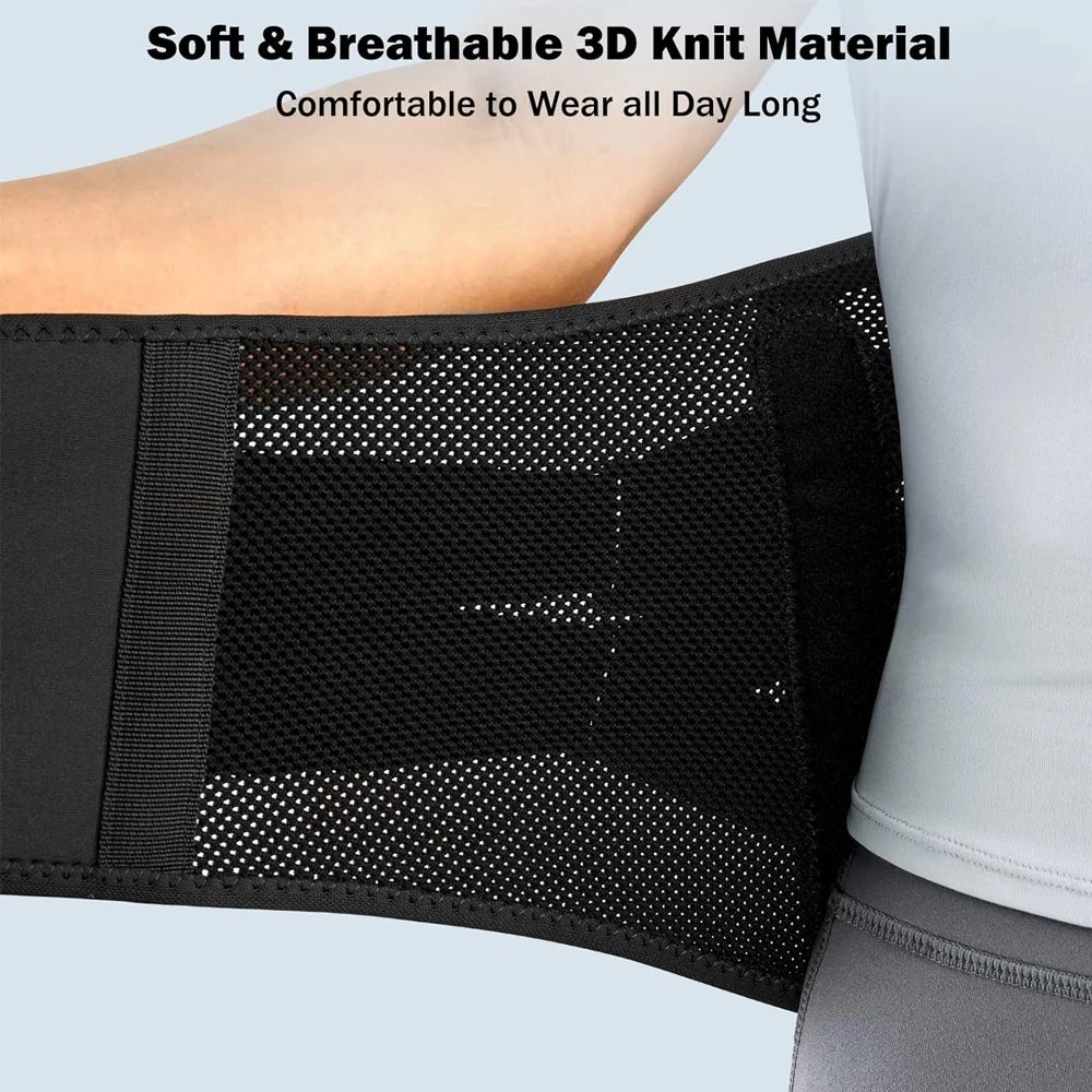 Back Brace for Lower Back Pain Relief - Lumbar Support Belt with Adjustable Pulley System,Bionic Spine Design -  for Men &Women