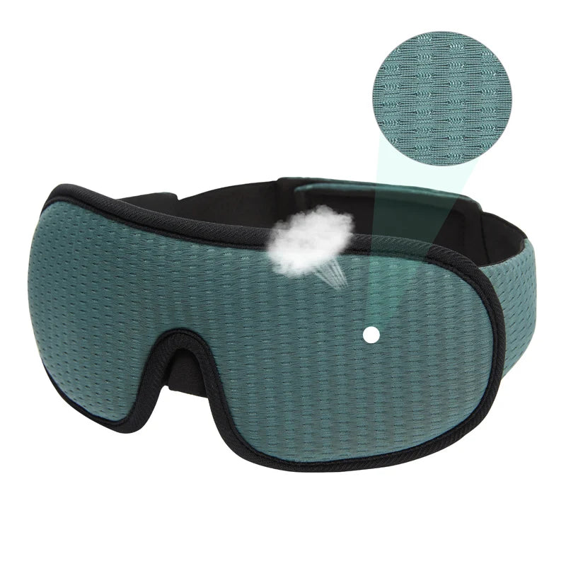 New Brand 3D Sleeping Mask Block Out Light Sleep Mask For Eyes Slaapmasker Eye Shade Blindfold Sleeping Aid Face Mask Eyepatch