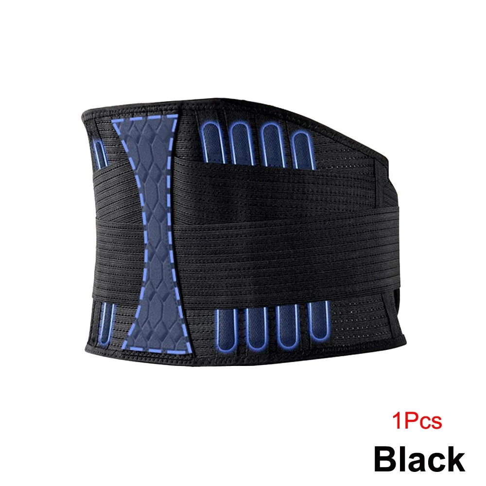 Adjustable Back Lumbar Support Belt Lower Back Brace for Lifting, Herniated Disc, Sciatica, Pain Relief, Breathable Lumbar Brace