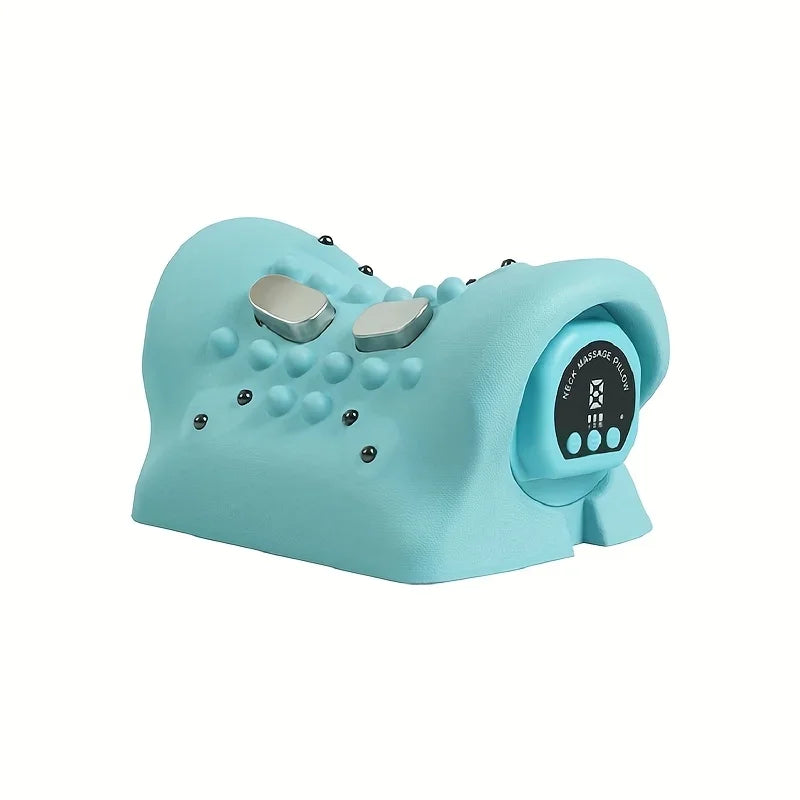 Electric Neck Massager Electric Neck Cervical Massager Head Pillow Neck Traction Vibration Kneading Massage Pillow Ergonomic