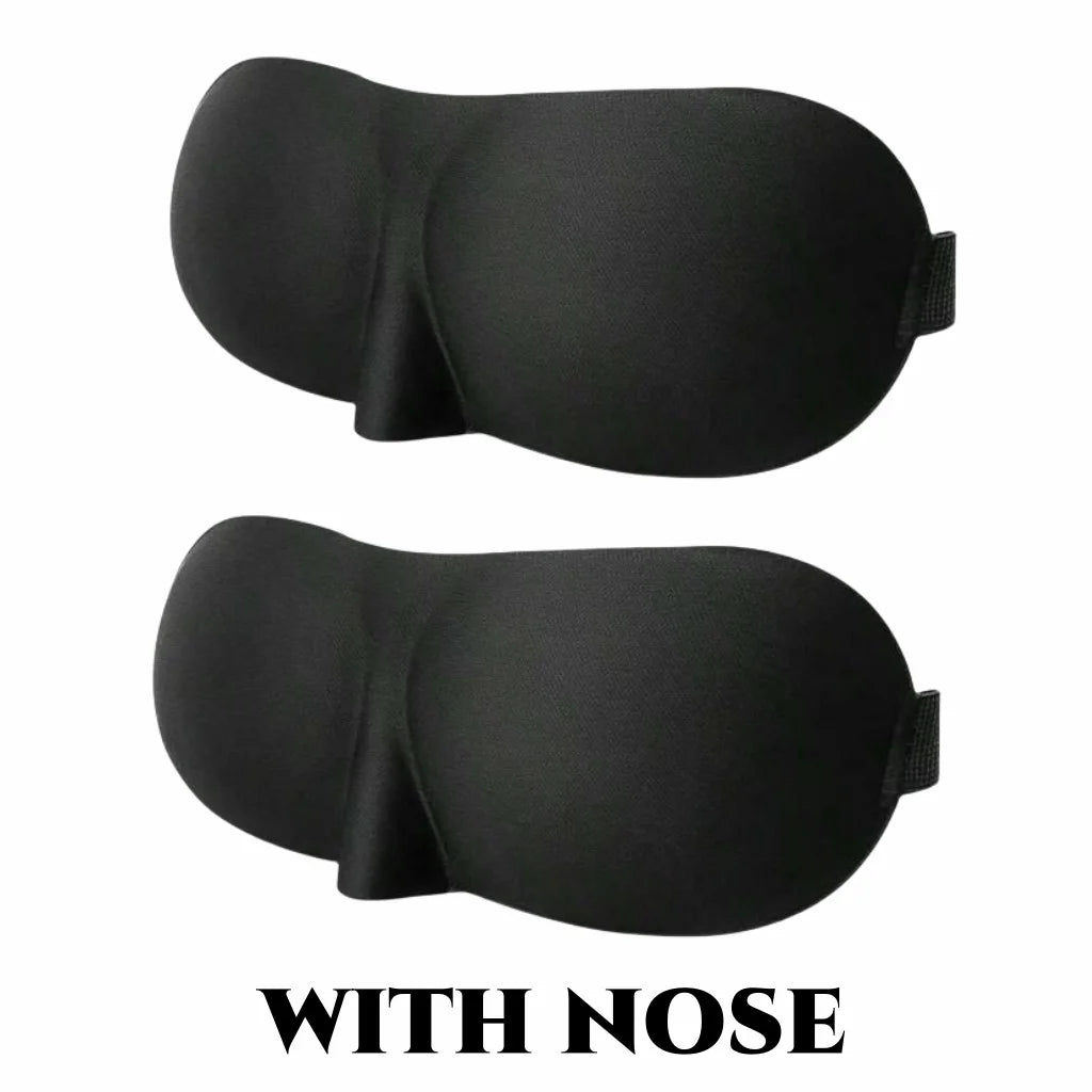 3D Contoured Sleep Mask, 100% Light Blocking Eye Mask, Ultra-Soft Skin-Friendly & Breathable Eye Cover for Rest, Travel, Yoga