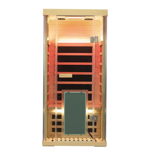 SH01 1-person hemlock full-spectrum infrared sauna