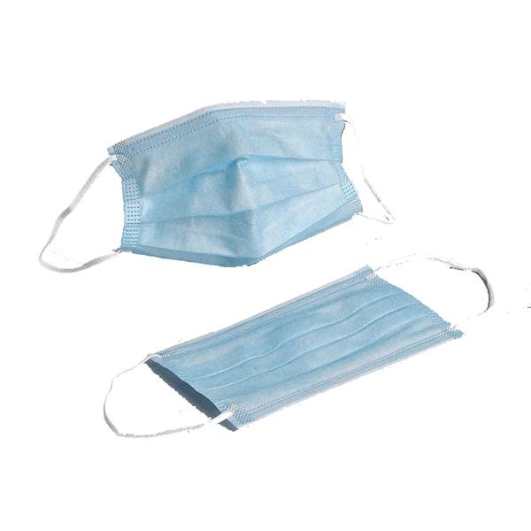 Disposable blue face masks for daily protection  Disposable blue face masks with breathable non-woven material  Disposable blue face masks with elastic ear loops  Disposable blue face masks showing secure nose fit  Disposable blue face masks suitable for work and travel  Disposable blue face masks in hygienic disposable packaging